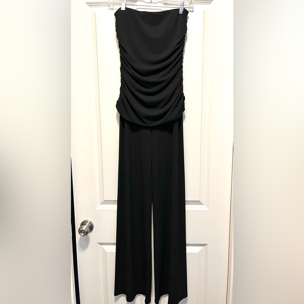 Cache Strapless Black Jumpsuit - Small